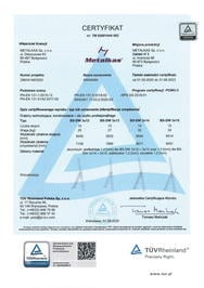 certyfikat Aluminiumleiter Bayersystem BS-DW 3x13